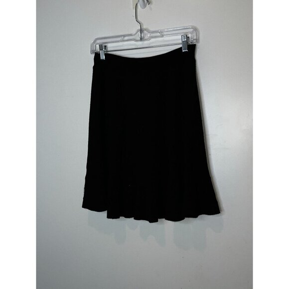 Maeve Anthropologie Black Pull on Mini Skirt Women's Size Large - Picture 4 of 8
